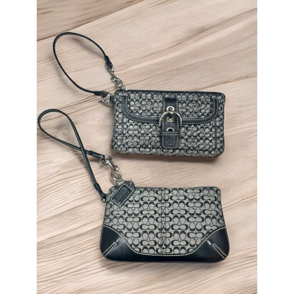 Y2K Coach Bundle of Two Soho Mini Signature Wristlets/Wallets